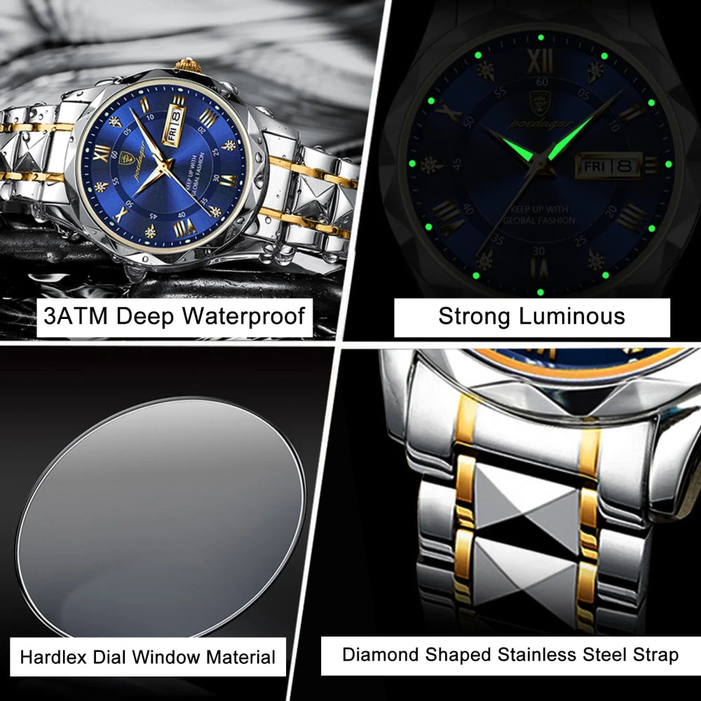 Reloj de Cuarzo para Hombre de Acero Inoxidable Tu tienda rápida