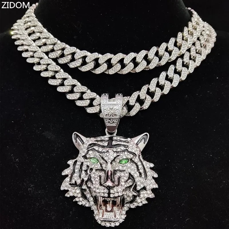 Collar con Colgante de Tigre Hip Hop Tu tienda rápida