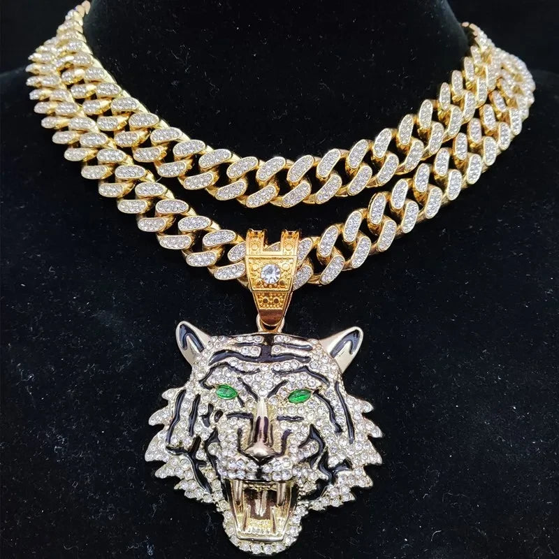 Collar con Colgante de Tigre Hip Hop Tu tienda rápida
