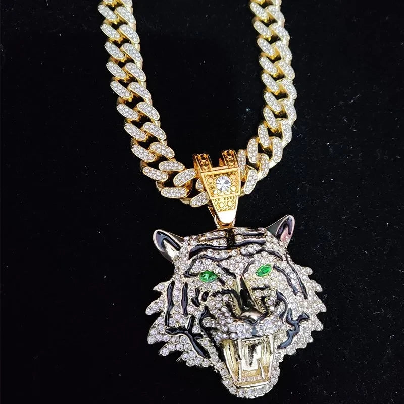 Collar con Colgante de Tigre Hip Hop Tu tienda rápida