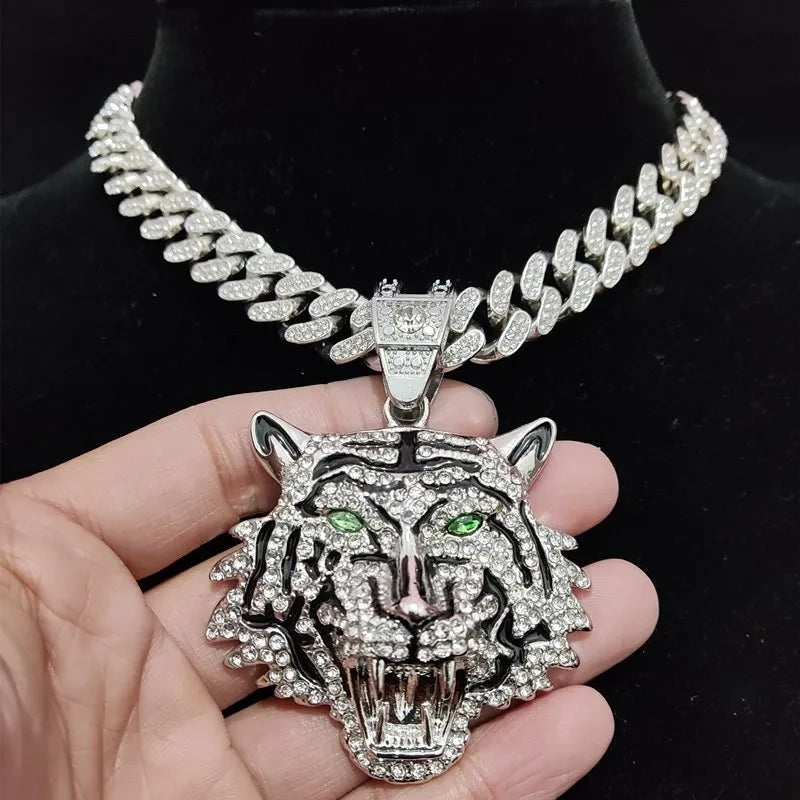 Collar con Colgante de Tigre Hip Hop Tu tienda rápida