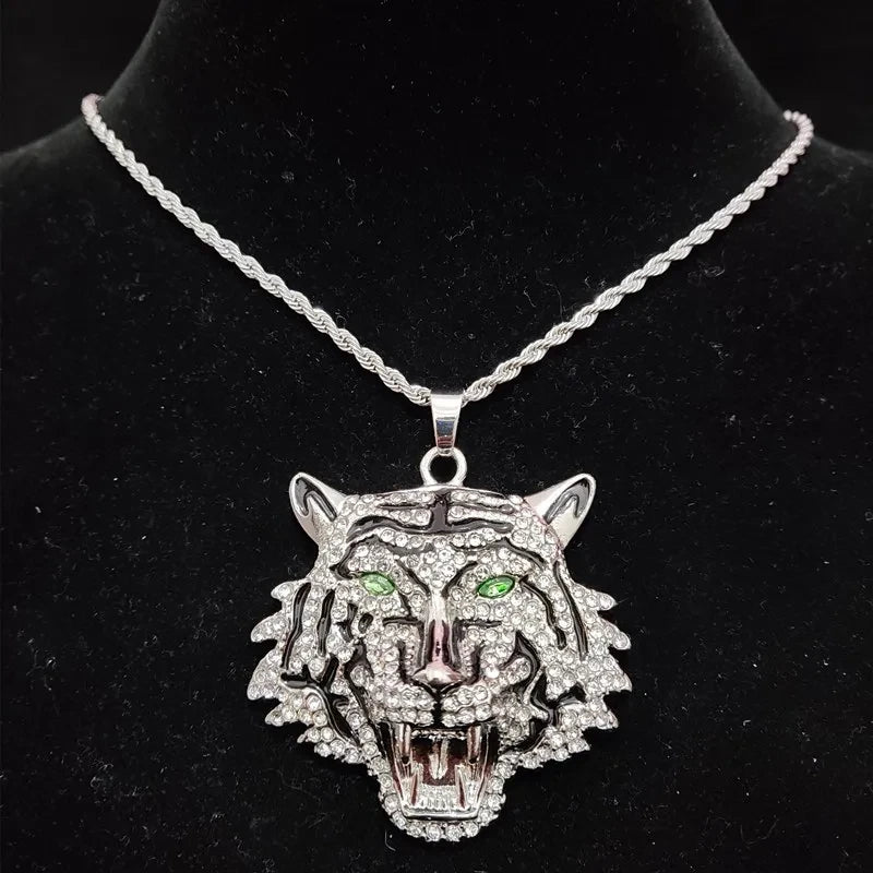 Collar con Colgante de Tigre Hip Hop Tu tienda rápida