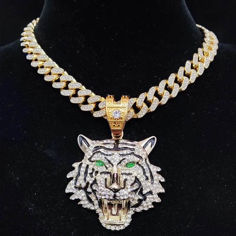Collar con Colgante de Tigre Hip Hop Tu tienda rápida