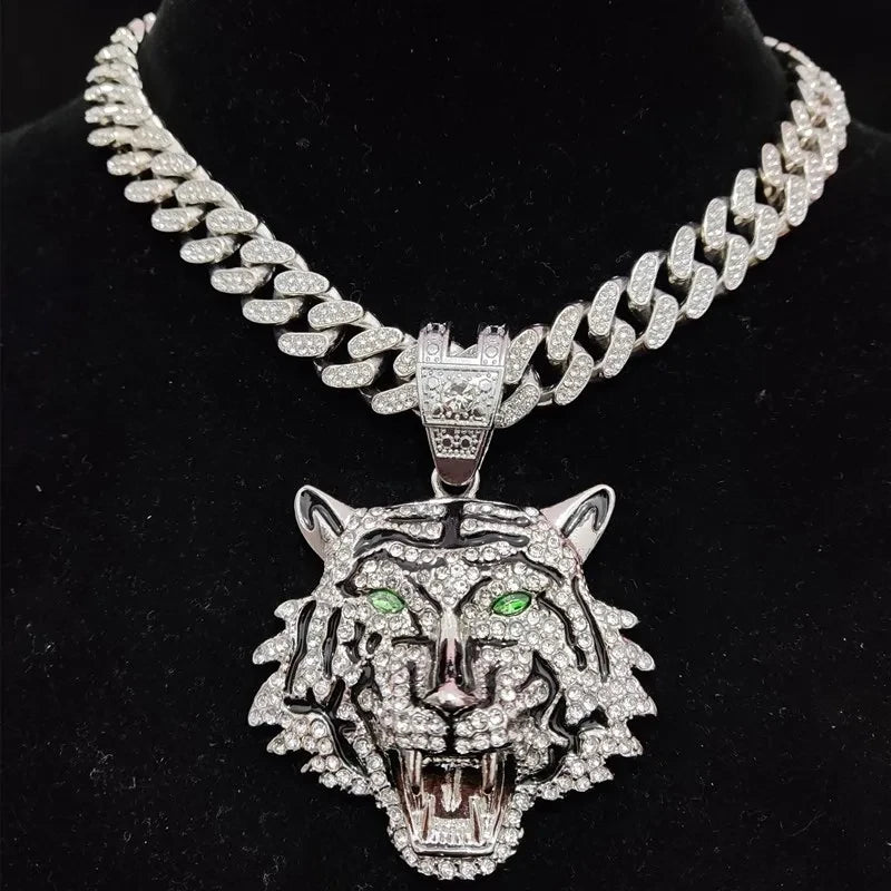Collar con Colgante de Tigre Hip Hop Tu tienda rápida