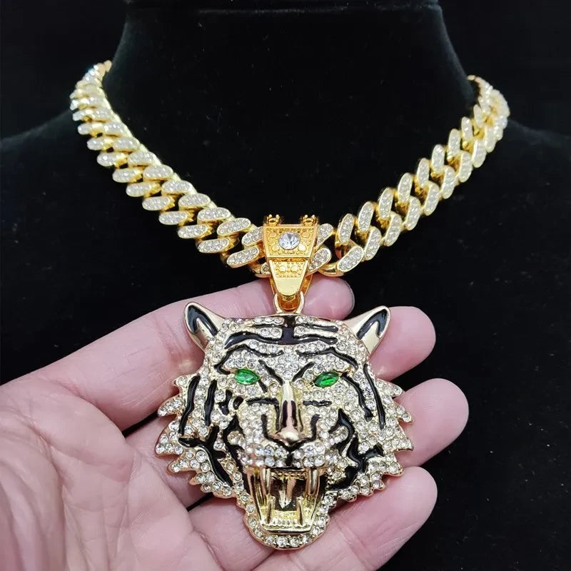 Collar con Colgante de Tigre Hip Hop Tu tienda rápida