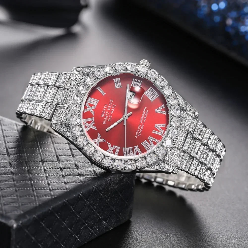 Reloj de Cuarzo Dorado con Diamantes Tu tienda rápida
