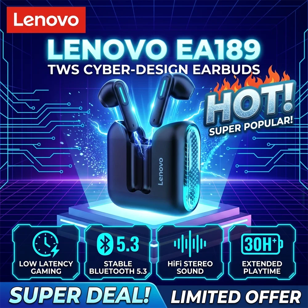 Lenovo Inalambricos Auriculares EA189 Tu tienda rápida