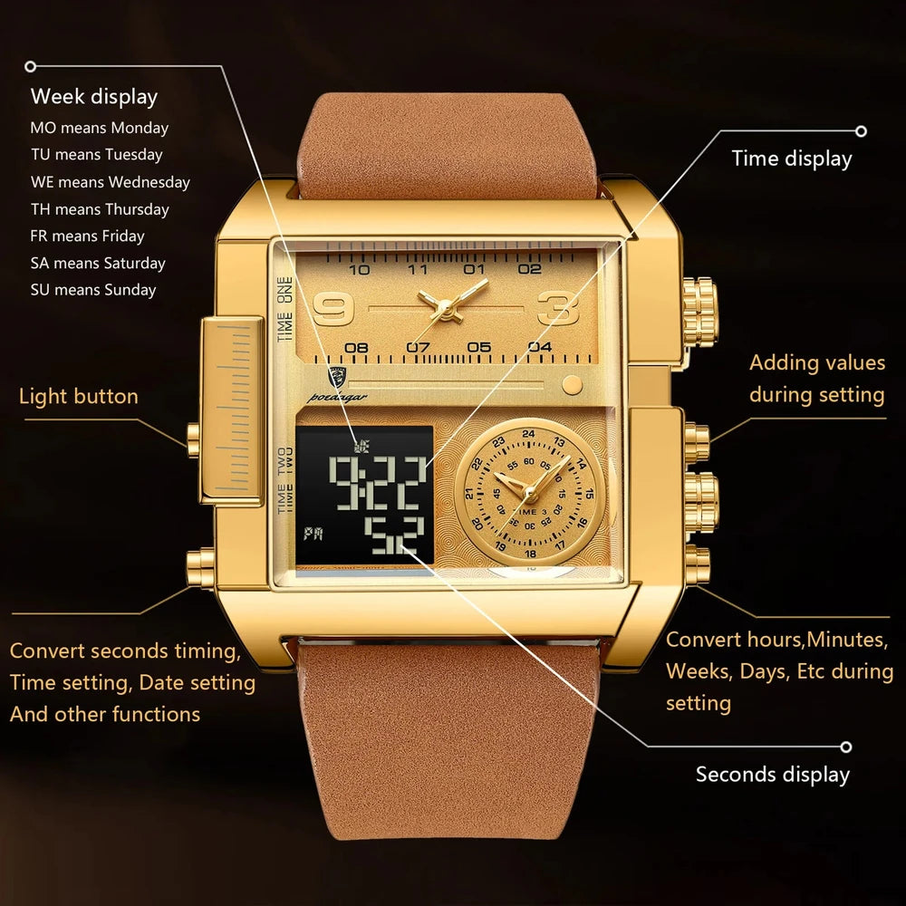 Reloj de Pulsera Analogico Digital para Hombre Tu tienda rápida