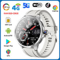 5G Smartwatch with 1.95-Inch HD Display, 720x720 Resolution, 8GB RAM, 128GB Storage, Video Call Capability, Google Play, WiFi, GPS, and SIM Card Support