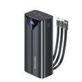 QOOVI-Banco de energía de 30000mah, Cable incorporado de carga rápida de 22,5 W, cargador portátil de batería grande externa para iPhone, Samsung y Xiaomi Tu tienda rápida
