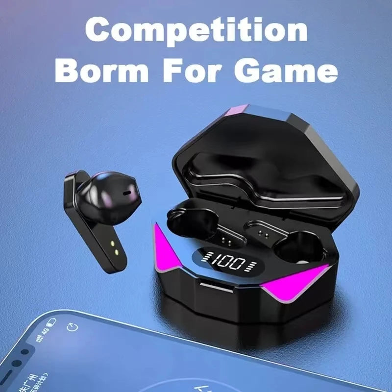 Auriculares inalámbricos Bluetooth TWS con pantalla LED, auriculares para jugadores con micrófono, auriculares inalámbricos con cancelación de ruido, auriculares Bluetooth X15 Tu tienda rápida