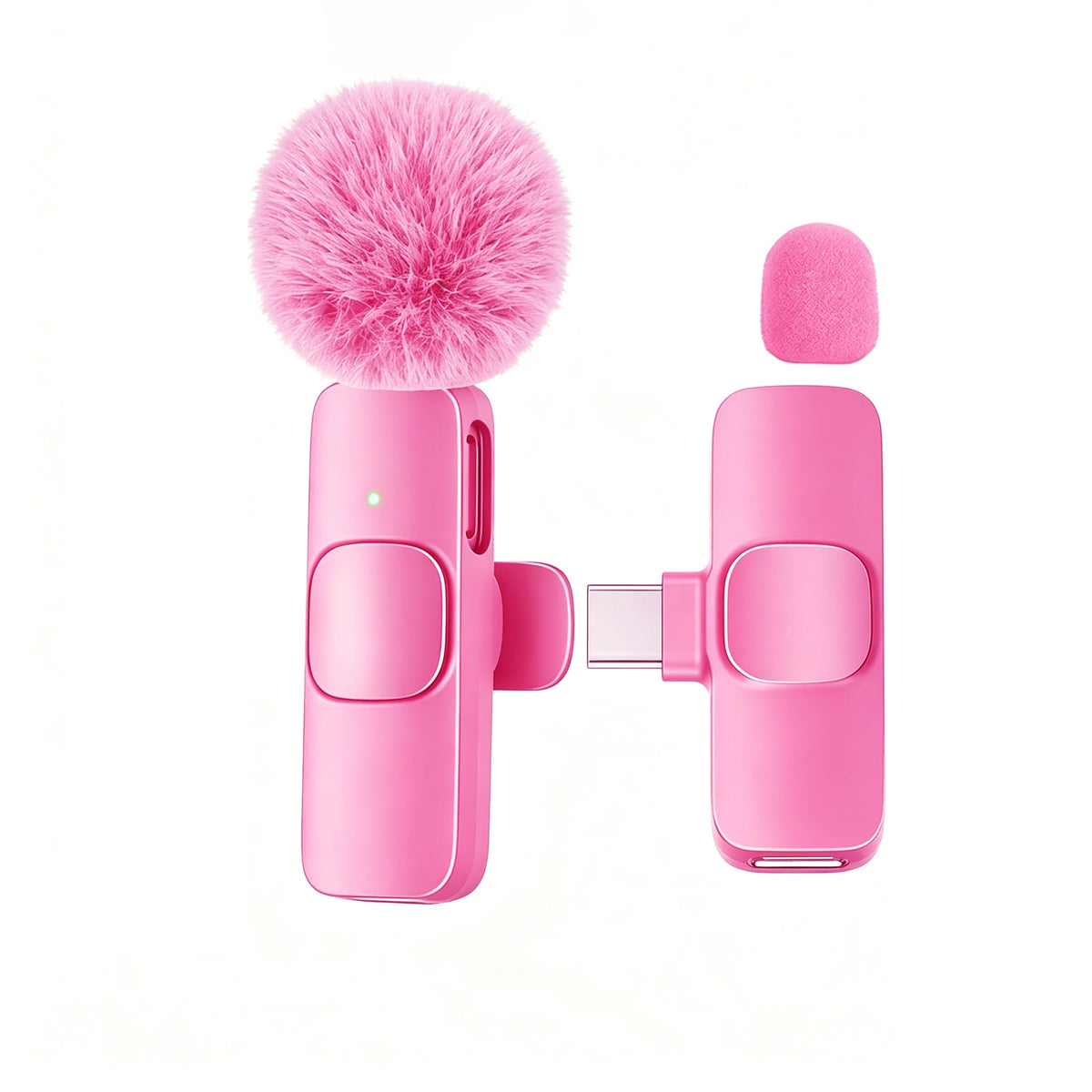 Micrófono Lavalier Inalámbrico Profesional con Puerto Tipo-C para Teléfonos Inteligentes, Computadoras, Tabletas, Conexión Plug and Play Tu tienda rápida