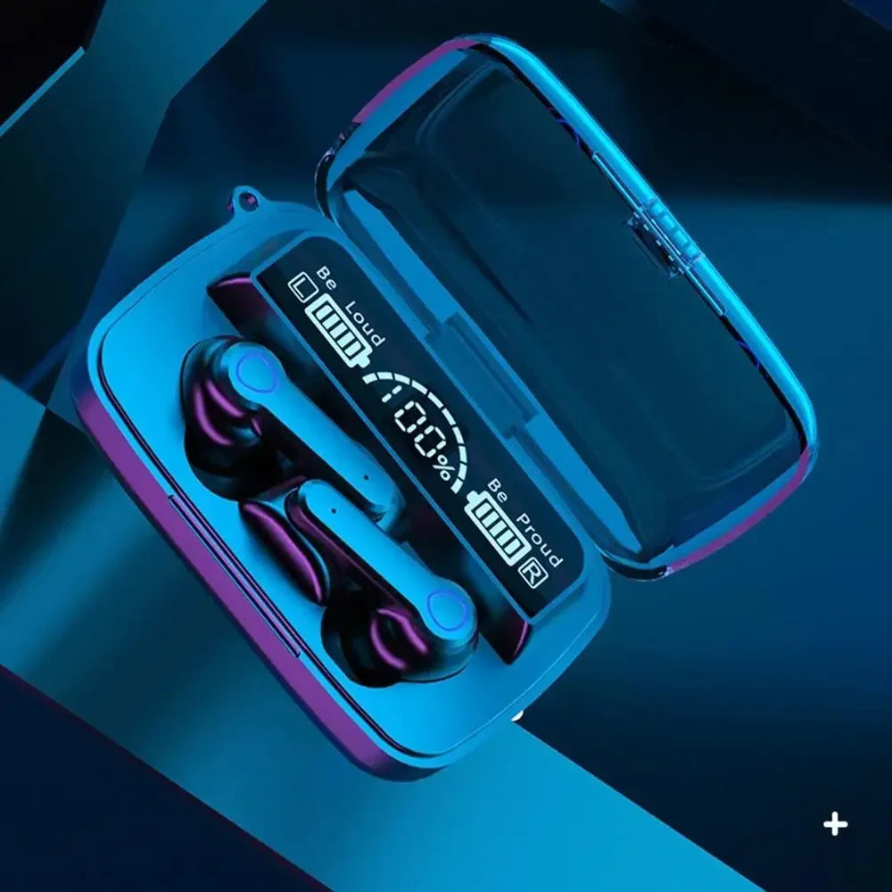 Auriculares Bluetooth M19 originales, intrauditivos inalámbricos deportivos inteligentes con pantalla Led táctil, auriculares Tesoro de carga para almacén Tu tienda rápida