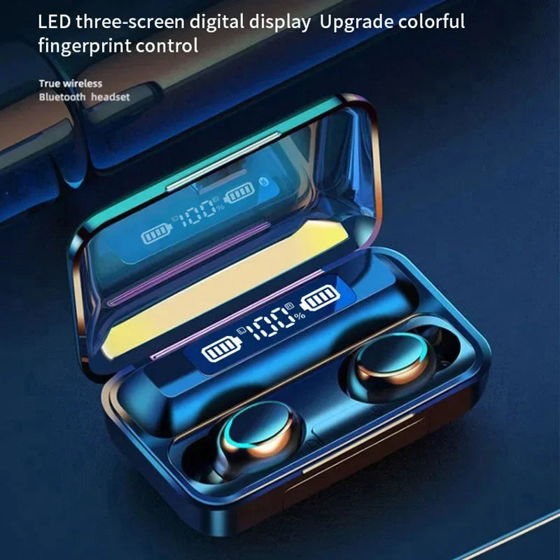 Auriculares inalámbricos F9 LED Dislpaly Binaural TWS Auriculares inalámbricos con Bluetooth auriculares Bluetooth con reducción de ruido impermeables Tu tienda rápida