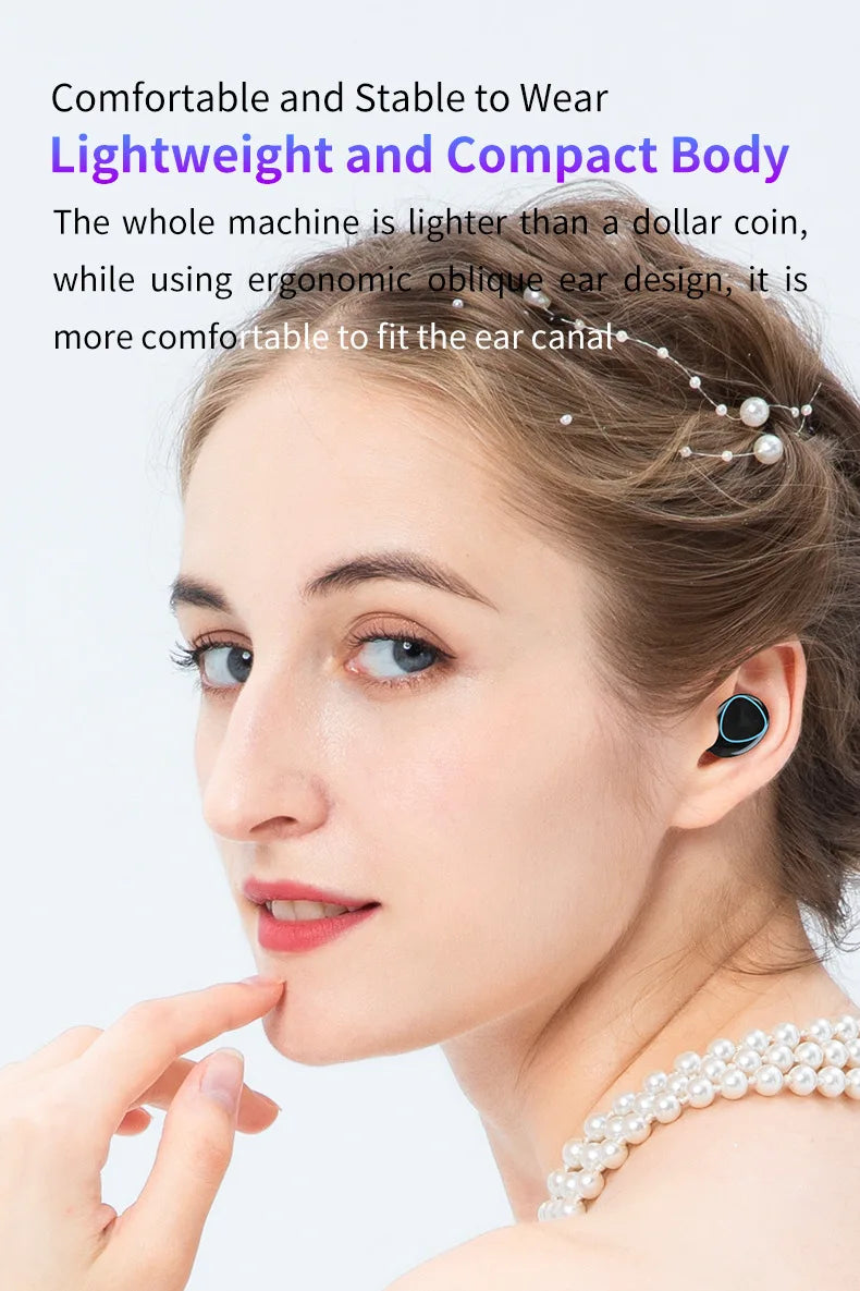 Nueva llegada M10 auriculares inalámbricos de alta calidad auriculares con sonido perfecto juego deportivo música BT auriculares con banco de energía Tu tienda rápida