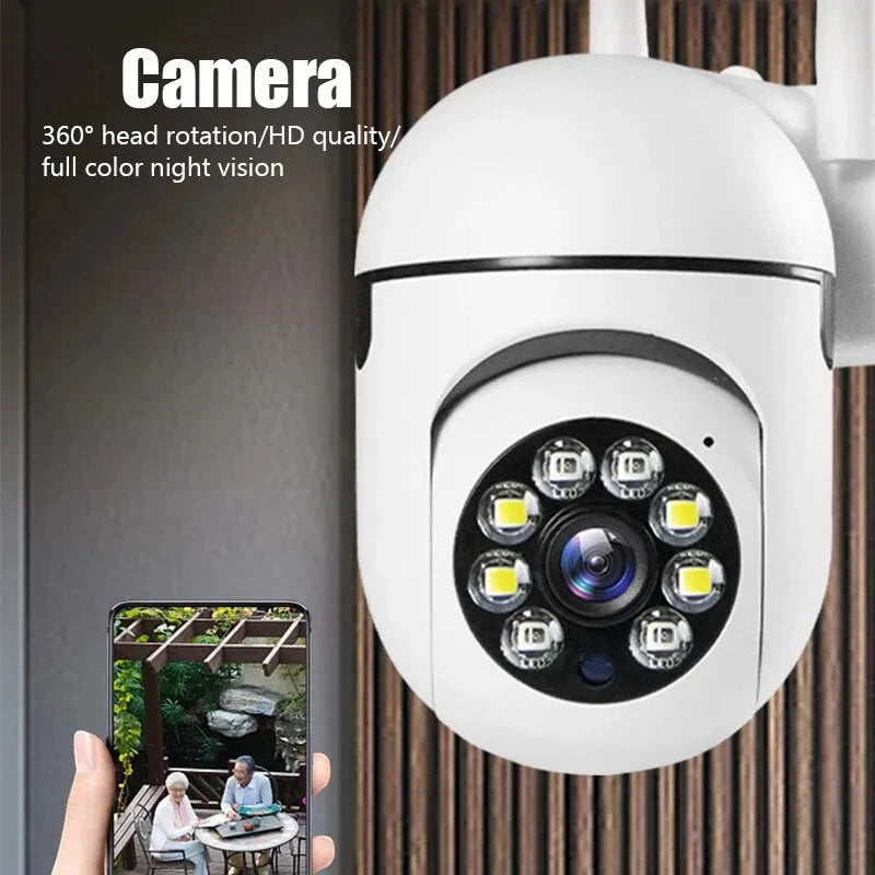 Cámara de Vigilancia Inalámbrica A7 con Intercomunicador de 360 Grados, Cámara de Seguridad para el Hogar 1080P, Cámara de Visión Nocturna HD Remota, Monitor para Hogar Inteligente Tu tienda rápida