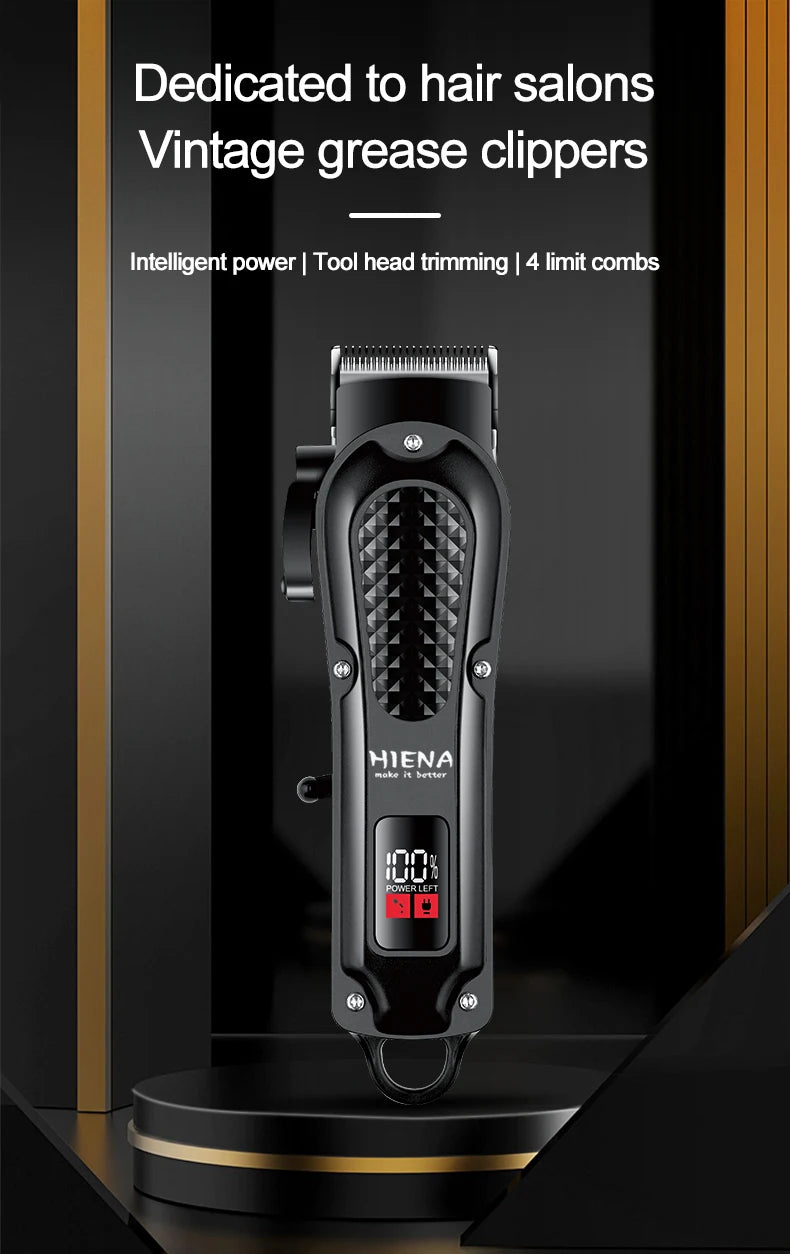 Hiena-cortadora de pelo eléctrica HYN-212 para hombres, herramienta de corte de barba inalámbrica, recargable, potente Tu tienda rápida