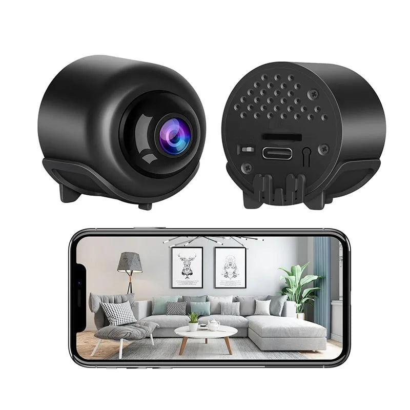 Mini cámara WiFi HD de 1080P, vigilancia de seguridad interior, Monitor de bebé, videocámara de visión nocturna, cámara IP, grabadora de Audio y vídeo Tu tienda rápida
