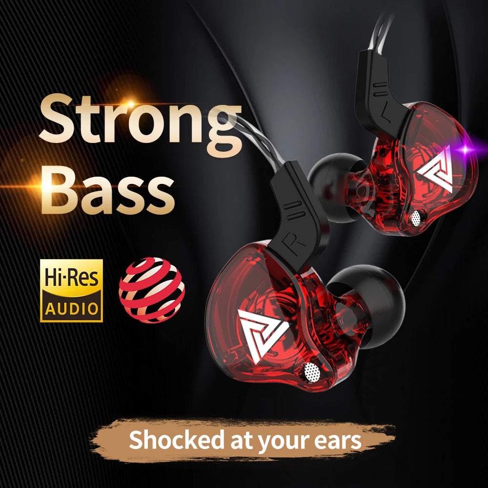 Original QKZ AK6 auriculares internos 6 unidad de controlador dinámico auriculares con micrófono estéreo deportes HIFI Subwoofer auriculares Monitor auriculares Tu tienda rápida