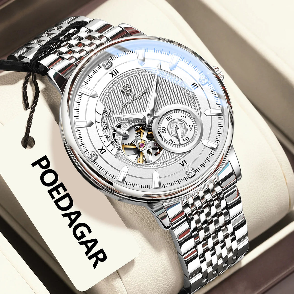 Elevate Your Style with the Top Luxury Luminous Hollow Tourbillon Mechanical Automatic Wristwatch for Men