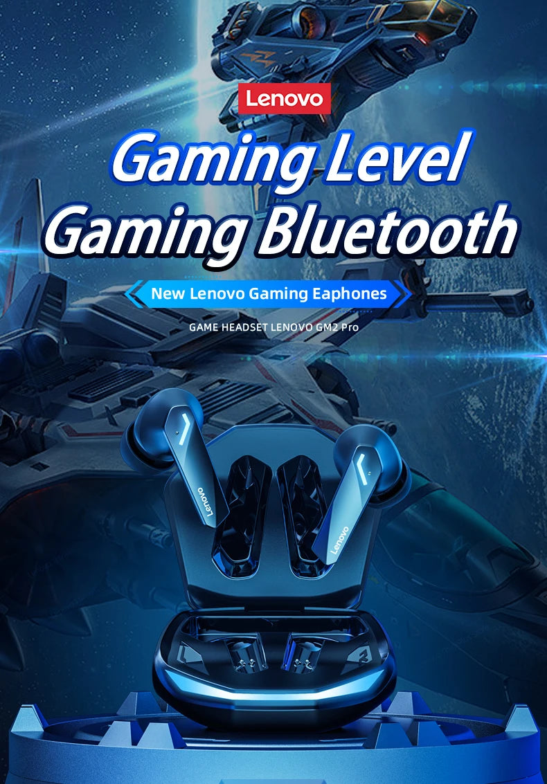Lenovo GM2 Pro TWS auriculares estéreo HIFI inalámbricos auriculares de baja latencia juegos música modo Dual auriculares música deporte auriculares Tu tienda rápida