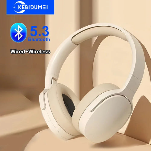 Auriculares Bluetooth 5,3, auriculares para juegos, auriculares inalámbricos de modo Dual, auriculares de música plegables con reducción de ruido para iPhone Xiaomi Tu tienda rápida