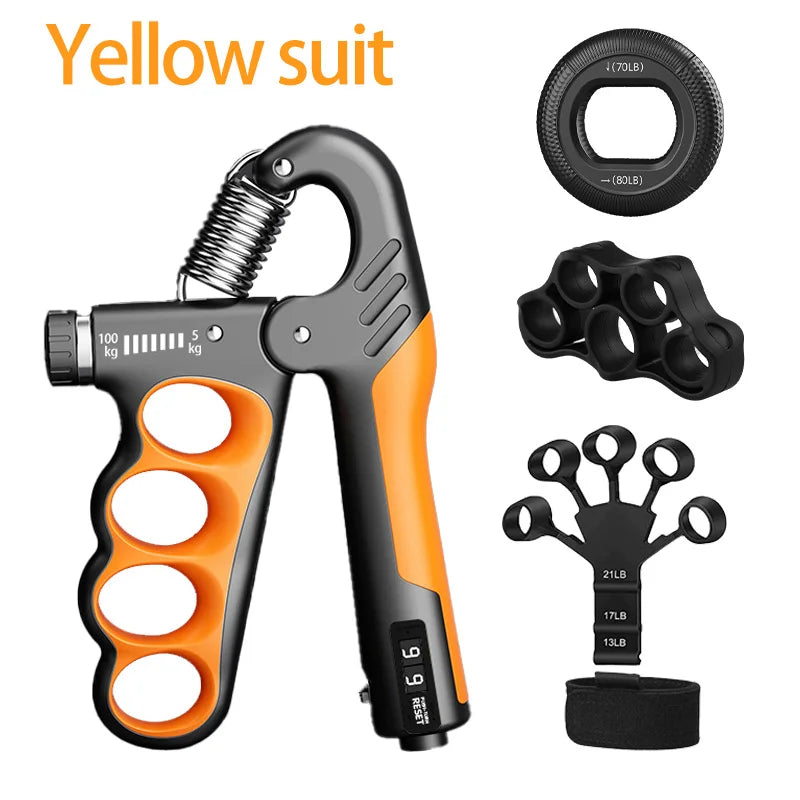 Expansor de muñeca para gimnasio, fortalecedor de mano, recuperación muscular ajustable, ejercicio de fuerza de mano, 5-60/100/150kg Tu tienda rápida