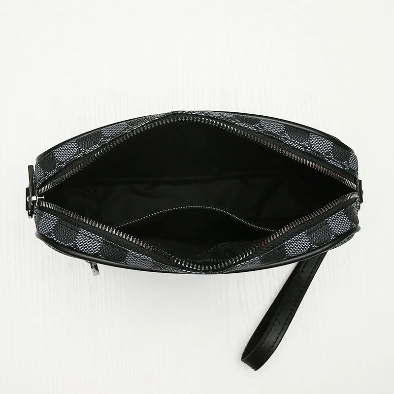 Riñoneras de cuero PU de alta calidad para hombre, bolsos cruzados de negocios para hombre, almacenamiento de viaje a la moda, bolsos de hombro para teléfono, bolso de mano Tu tienda rápida