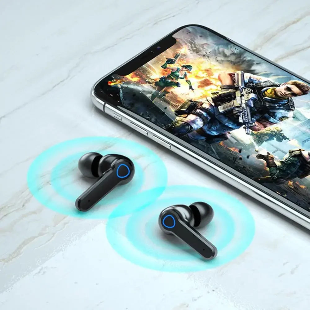 Auriculares Bluetooth M19 originales, intrauditivos inalámbricos deportivos inteligentes con pantalla Led táctil, auriculares Tesoro de carga para almacén Tu tienda rápida
