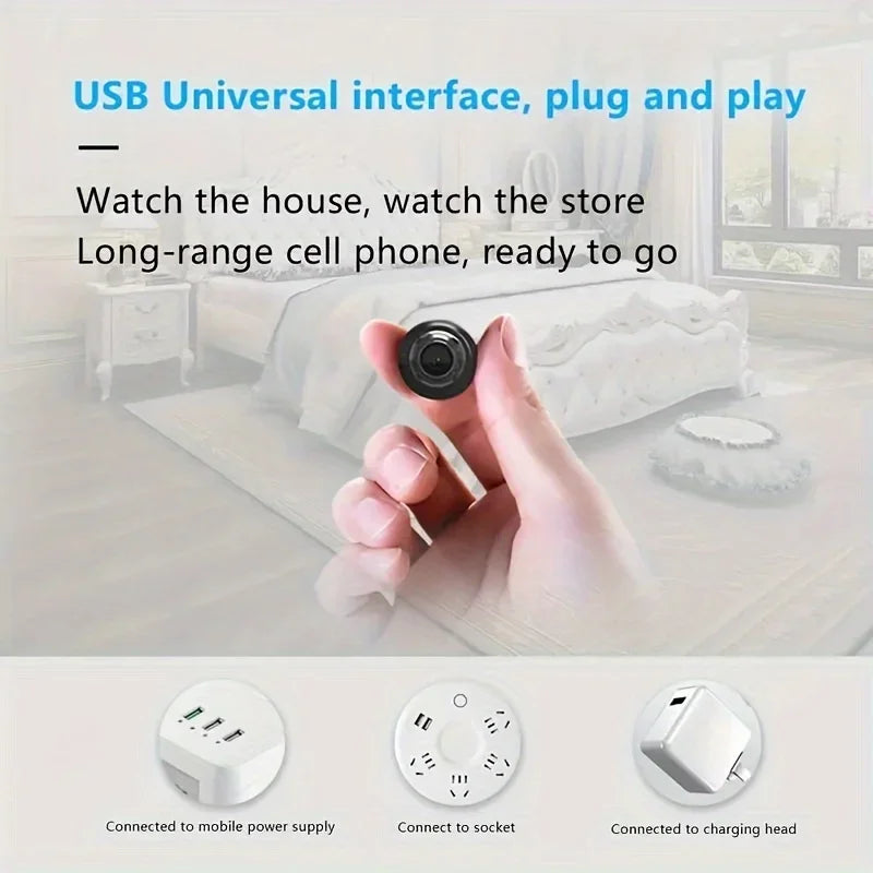 Mini cámara WiFi HD de 1080P, vigilancia de seguridad interior, Monitor de bebé, videocámara de visión nocturna, cámara IP, grabadora de Audio y vídeo Tu tienda rápida
