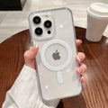 Para Magesafe funda de carga inalámbrica transparente magnética para iPhone 11 12 13 14 15 16 17 Air Pro Max Plus Mini cubierta de PC a prueba de golpes Tu tienda rápida
