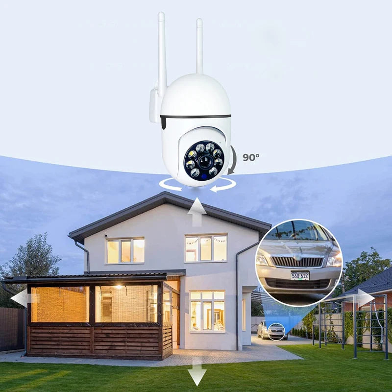 Cámara de Vigilancia Inalámbrica A7 con Intercomunicador de 360 Grados, Cámara de Seguridad para el Hogar 1080P, Cámara de Visión Nocturna HD Remota, Monitor para Hogar Inteligente Tu tienda rápida