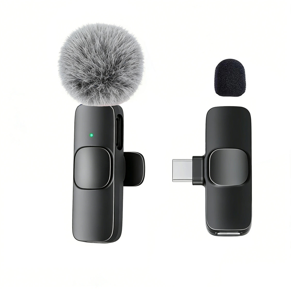Micrófono Lavalier Inalámbrico Profesional con Puerto Tipo-C para Teléfonos Inteligentes, Computadoras, Tabletas, Conexión Plug and Play Tu tienda rápida