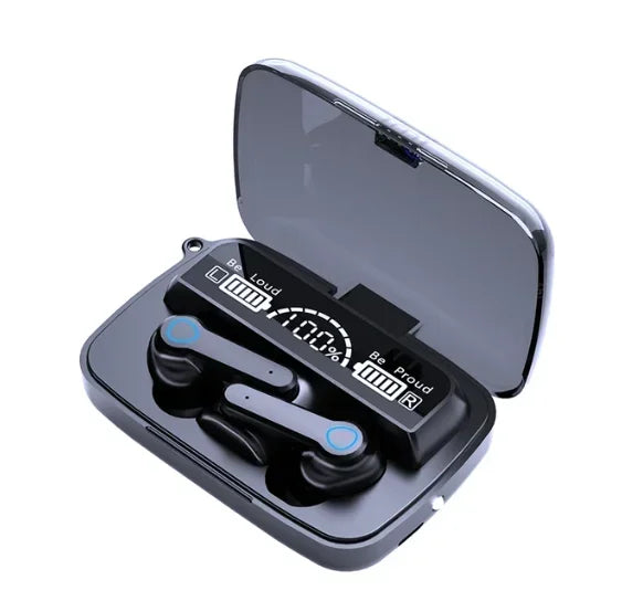 Auriculares Bluetooth M19 originales, intrauditivos inalámbricos deportivos inteligentes con pantalla Led táctil, auriculares Tesoro de carga para almacén Tu tienda rápida