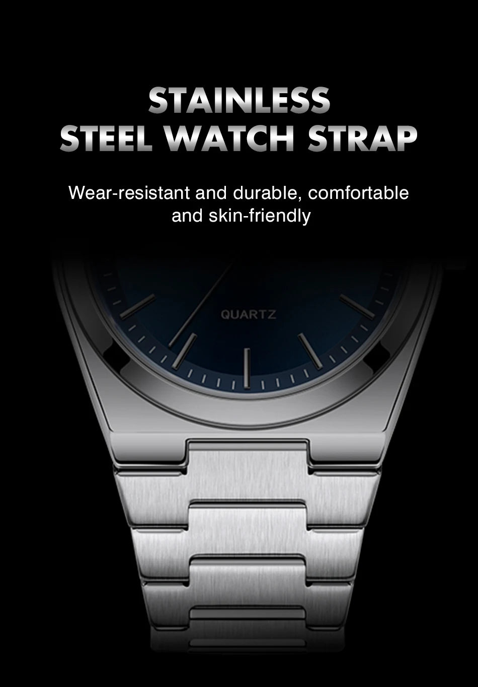 Reloj de pulsera PAAZOMU de cuarzo de lujo para hombre, relojes deportivos para hombre, Reloj luminoso resistente al agua con fecha y semana, Reloj de acero inoxidable para hombre + caja Tu tienda rápida