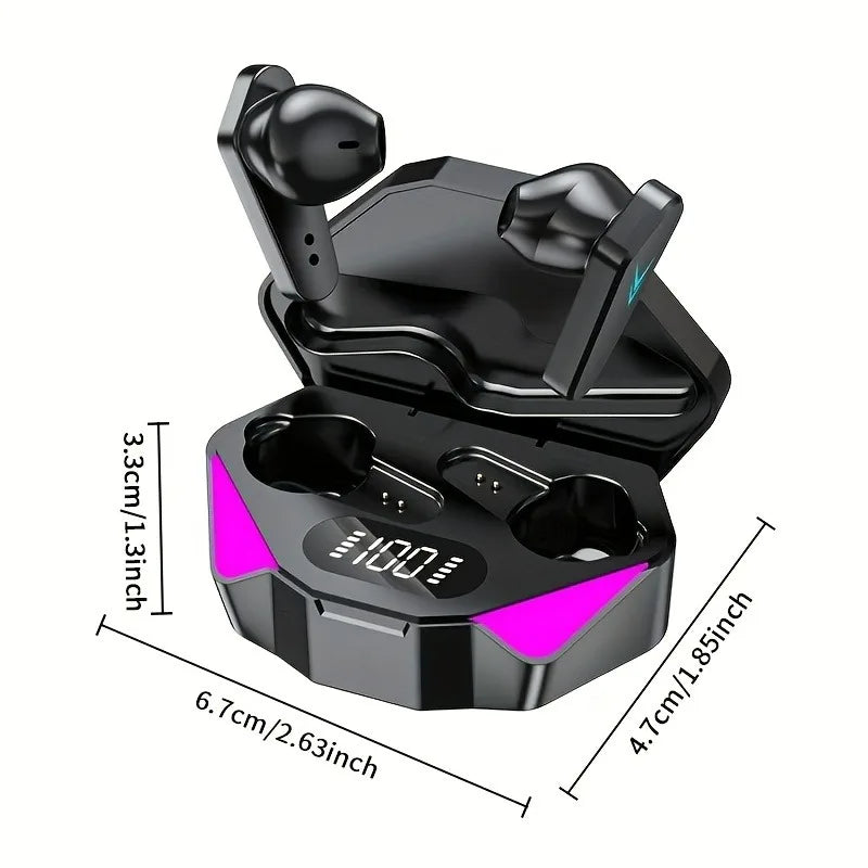 Auriculares inalámbricos Bluetooth TWS con pantalla LED, auriculares para jugadores con micrófono, auriculares inalámbricos con cancelación de ruido, auriculares Bluetooth X15 Tu tienda rápida