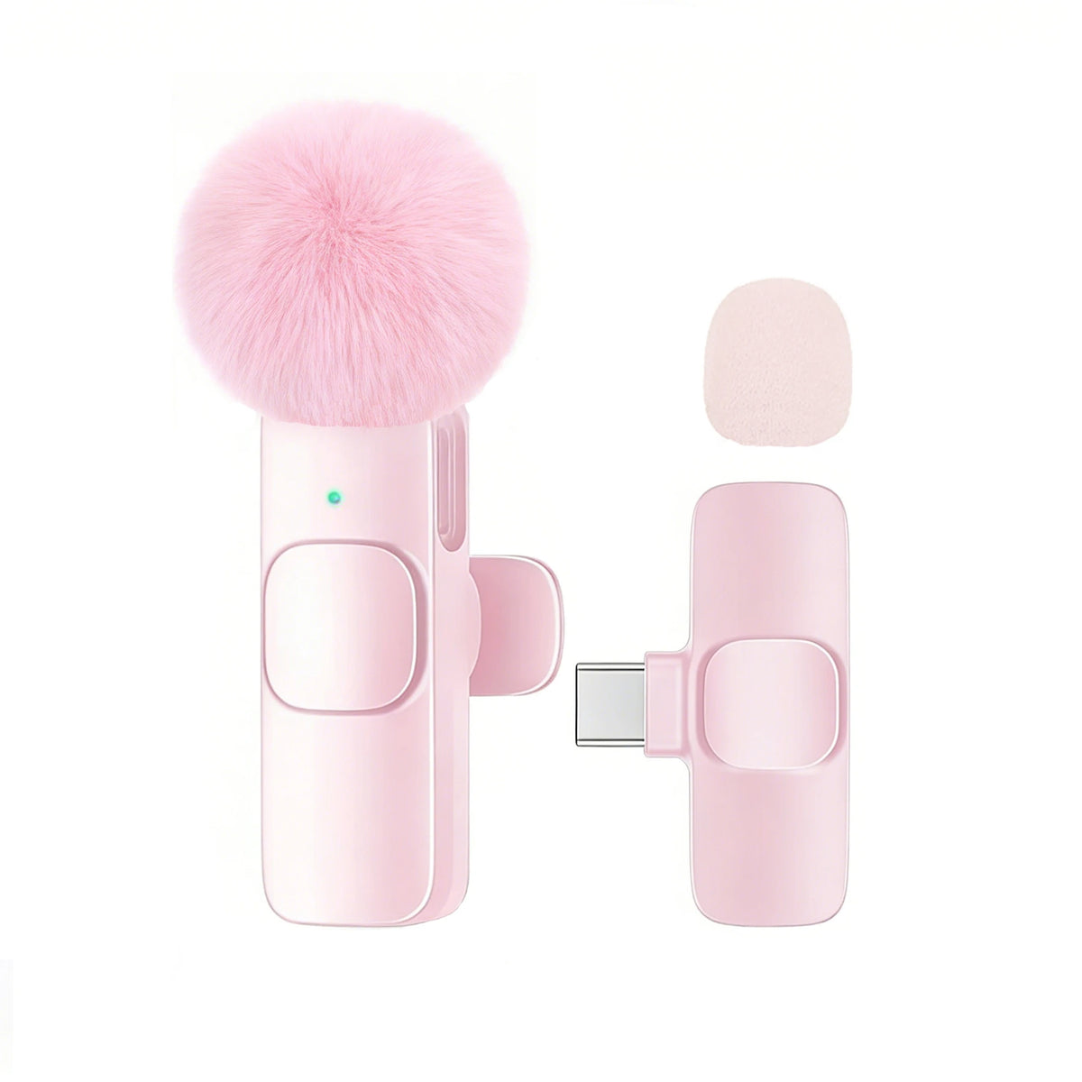 Micrófono Lavalier Inalámbrico Profesional con Puerto Tipo-C para Teléfonos Inteligentes, Computadoras, Tabletas, Conexión Plug and Play Tu tienda rápida