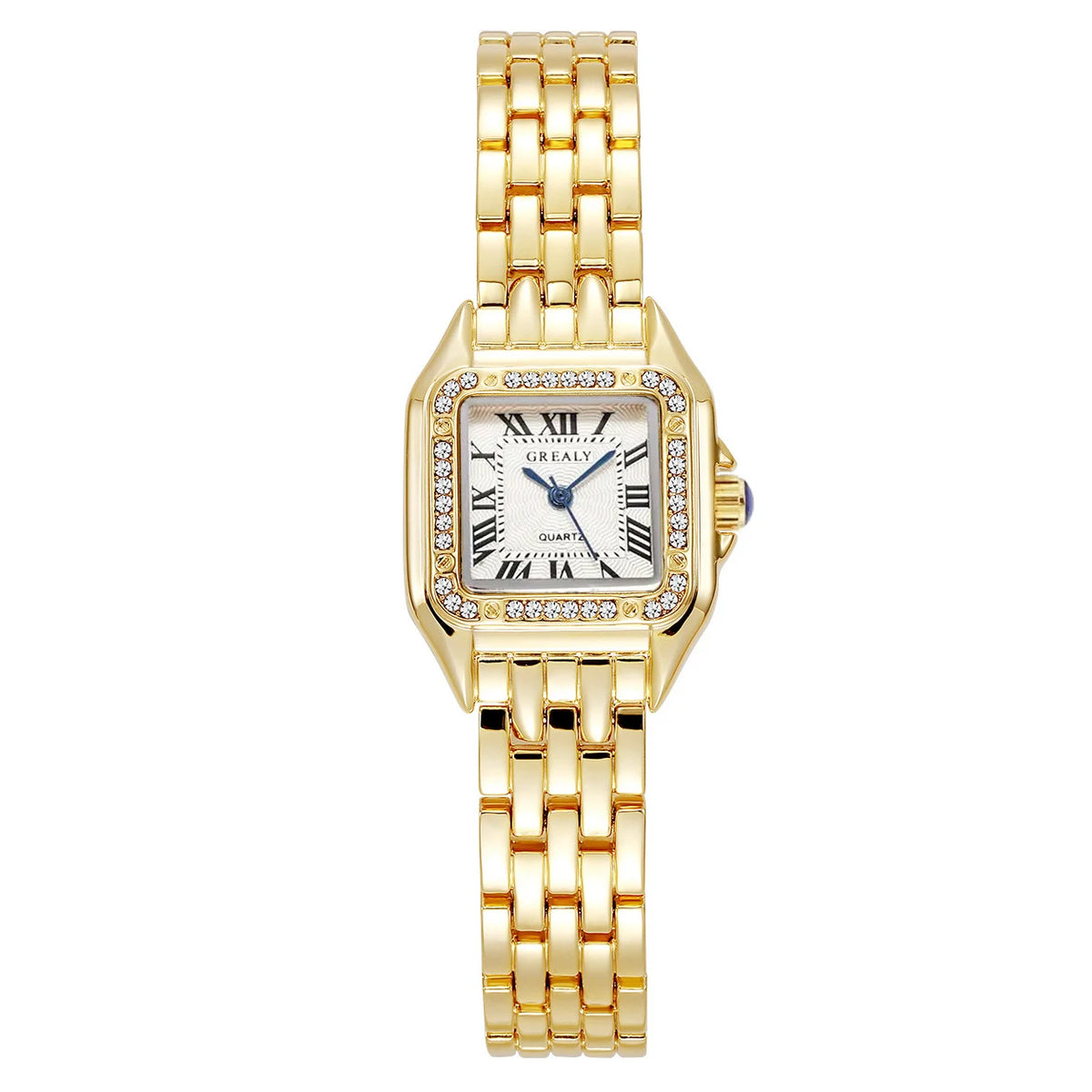 Relojes de lujo con diamantes de imitación para Mujer, Reloj de pulsera cuadrado de cuarzo a la moda, Reloj sencillo para Mujer Tu tienda rápida