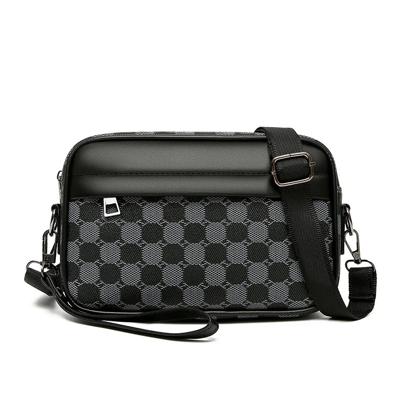 Riñoneras de cuero PU de alta calidad para hombre, bolsos cruzados de negocios para hombre, almacenamiento de viaje a la moda, bolsos de hombro para teléfono, bolso de mano Tu tienda rápida