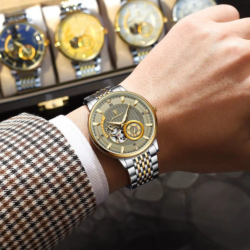 Elevate Your Style with the Top Luxury Luminous Hollow Tourbillon Mechanical Automatic Wristwatch for Men