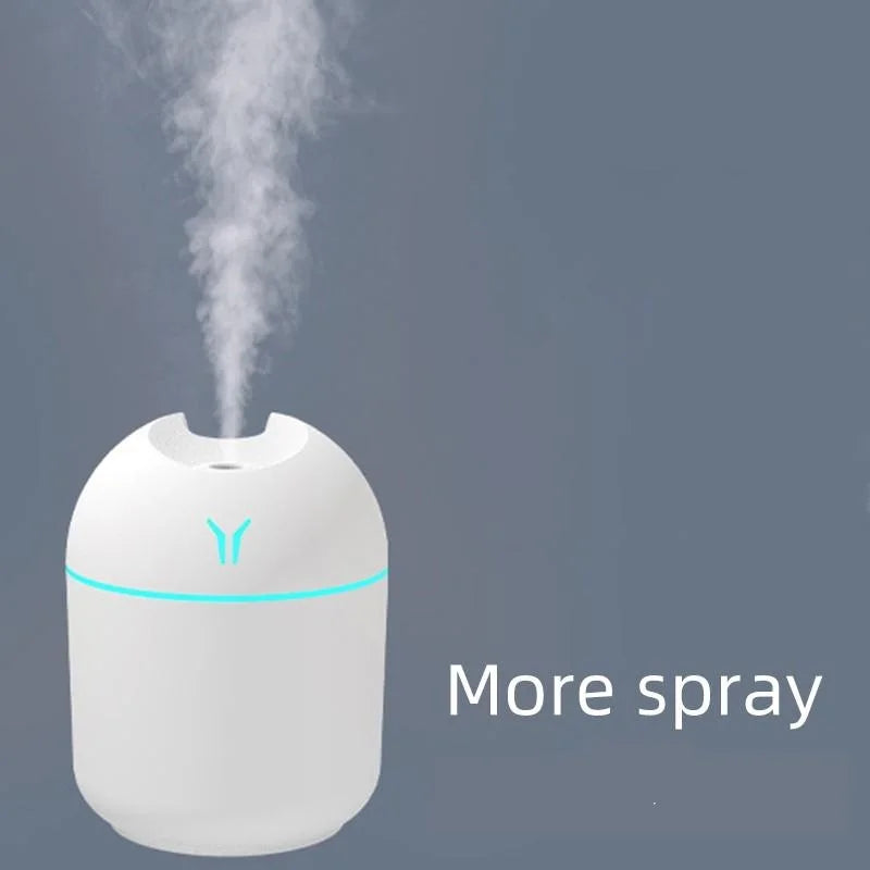 Mini humidificador de aire USB de 250ML, difusor de aceites esenciales aromáticos para el hogar y el coche, generador de niebla silencioso ultrasónico con lámpara LED de Color Tu tienda rápida