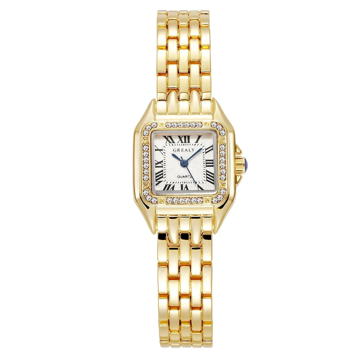 Relojes de lujo con diamantes de imitación para Mujer, Reloj de pulsera cuadrado de cuarzo a la moda, Reloj sencillo para Mujer Tu tienda rápida