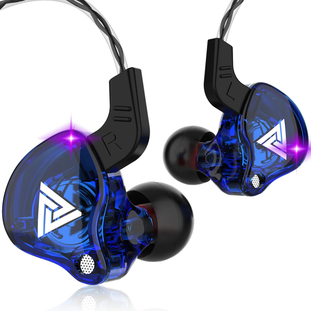 Original QKZ AK6 auriculares internos 6 unidad de controlador dinámico auriculares con micrófono estéreo deportes HIFI Subwoofer auriculares Monitor auriculares Tu tienda rápida