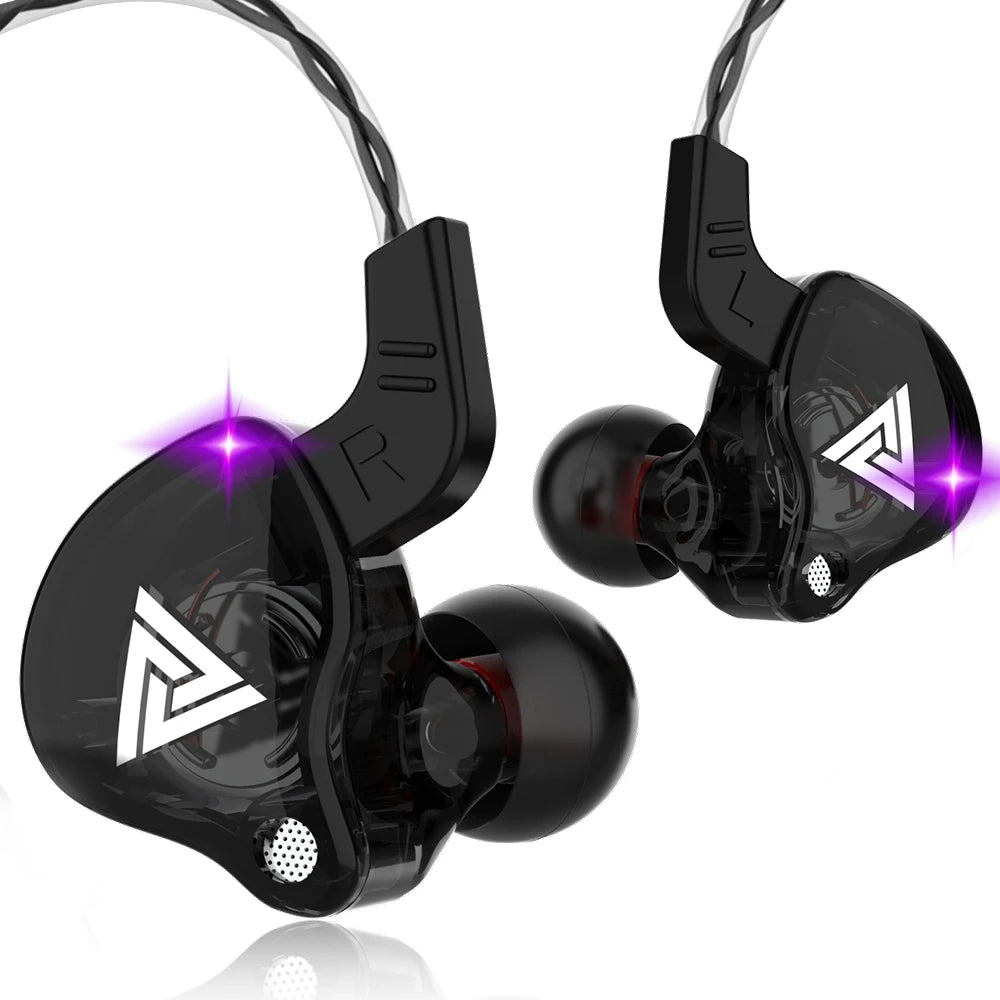 Original QKZ AK6 auriculares internos 6 unidad de controlador dinámico auriculares con micrófono estéreo deportes HIFI Subwoofer auriculares Monitor auriculares Tu tienda rápida