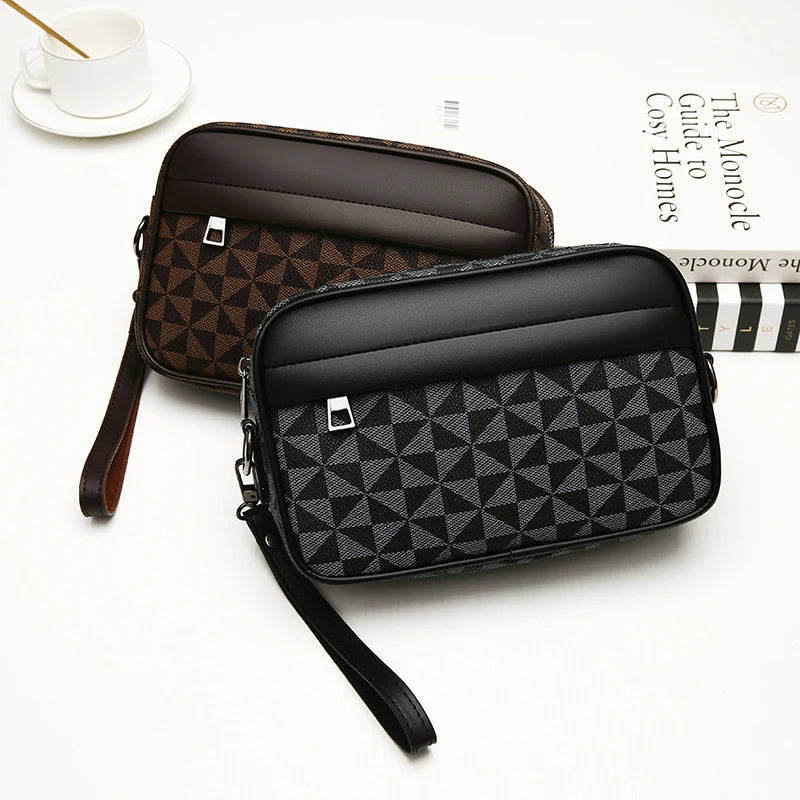 Riñoneras de cuero PU de alta calidad para hombre, bolsos cruzados de negocios para hombre, almacenamiento de viaje a la moda, bolsos de hombro para teléfono, bolso de mano Tu tienda rápida