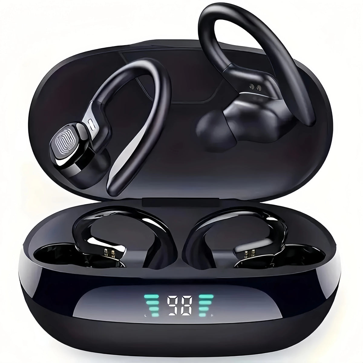 Auriculares inalámbricos verdaderos, auriculares Tws con micrófono, auriculares deportivos con clip, auriculares intrauditivos estéreo con pantalla LED Tu tienda rápida