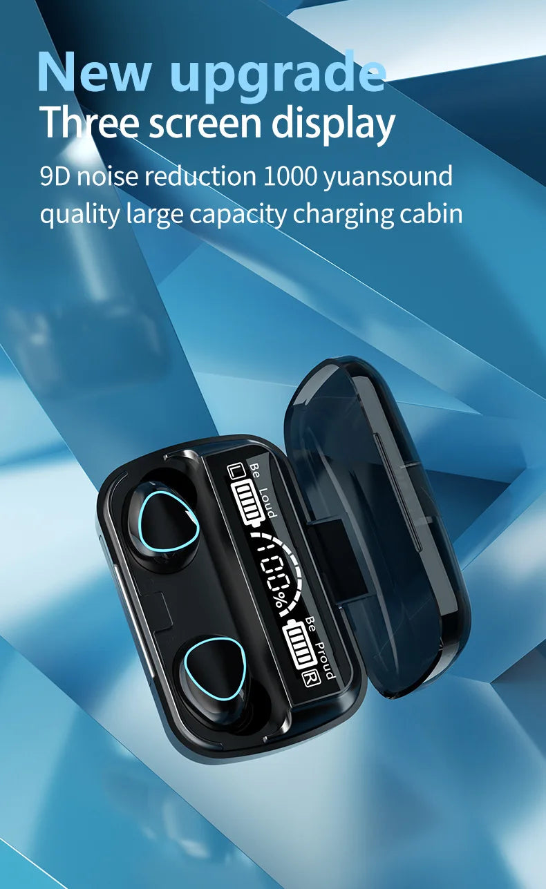 Nueva llegada M10 auriculares inalámbricos de alta calidad auriculares con sonido perfecto juego deportivo música BT auriculares con banco de energía Tu tienda rápida