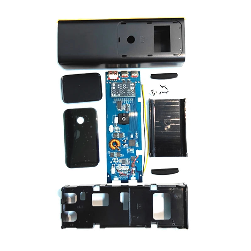 Estuche Cargador de Batería DIY con Carga Rápida PD de 100W para 4 Baterías de Polímero 21700 de 20000mA, Caja de Banco de Energía para Macbook, Requiere Soldadura Tu tienda rápida