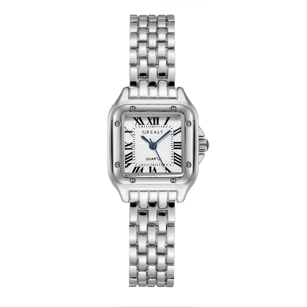 Relojes de lujo con diamantes de imitación para Mujer, Reloj de pulsera cuadrado de cuarzo a la moda, Reloj sencillo para Mujer Tu tienda rápida