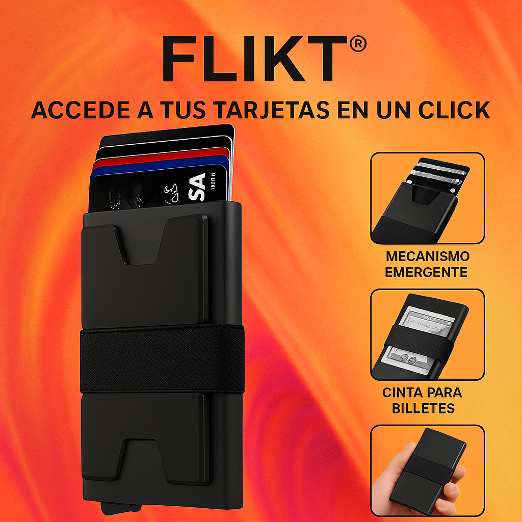 FLIKT® TARJETERO PREMIUM EN UN CLICK